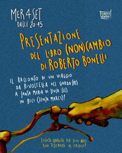 Presentazione del libro 🚴 (NON) CAMBIO di ROBERTO BONELLI