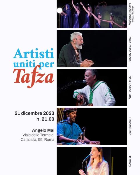 Artisti uniti per Tafza con Nour Eddine Fatty e Paolo Pesce Nanna - serata Benefit per il Marocco