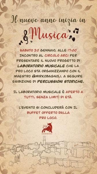 LABORATORIO DI PERCUSSIONI E BUFFET