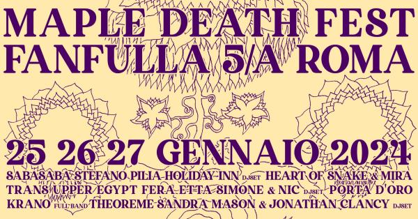 MAPLE DEATH FESTIVAL x Fanfulla