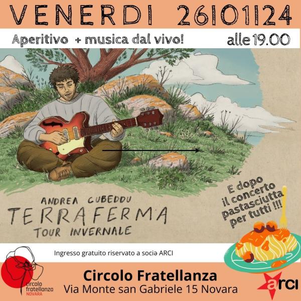 Aperilive con il cantautore Andrea Cubeddu