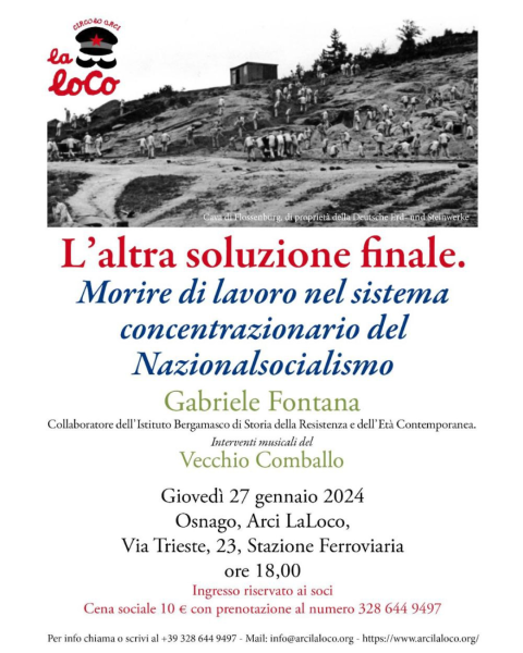 Giornata della memoria - Incontro con Gabriele Fontana