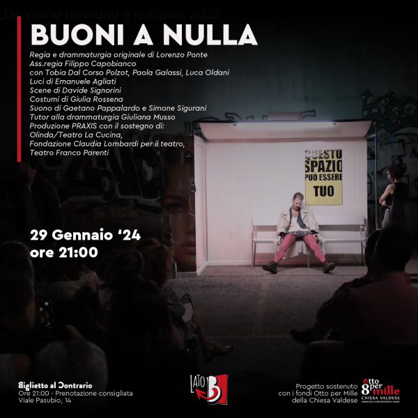 BUONI A NULLA // Lunedì Teatrali