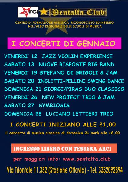IL PROGRAMMA DI GENNAIO