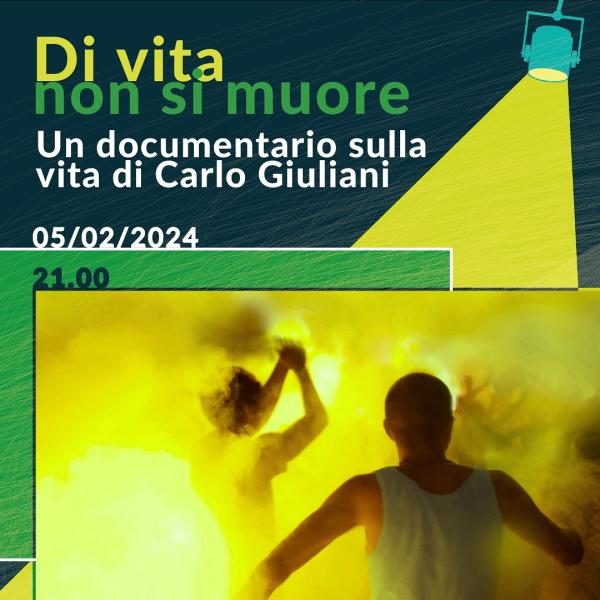 Di vita non si muore | Proiezione doc. con regista