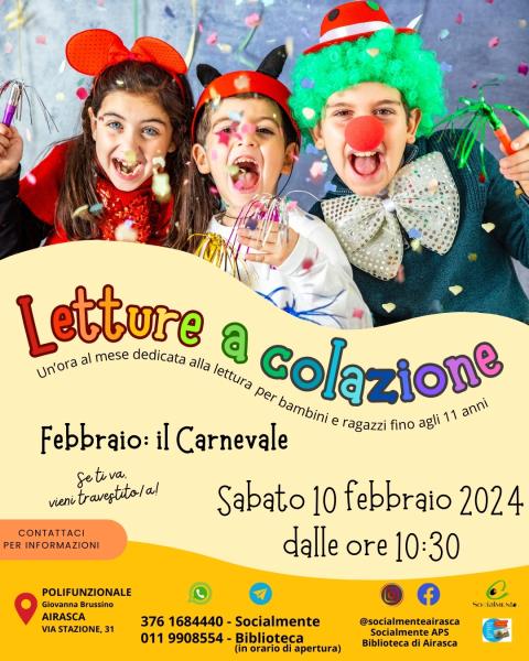 Letture a colazione: il Carnevale🎉