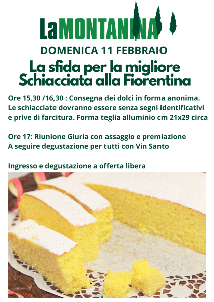 Domenica 11 Febbraio - Partecipa alla sfida per la miglior Schiacciata alla Fiorentina