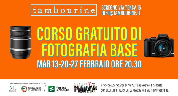 CORSO GRATUITO DI FOTOGRAFIA BASE
