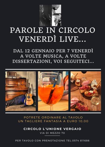 Parole in Circolo - Venerdì Live