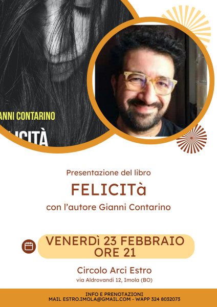 presentazione del libro FELICITà di Gianni Contarino