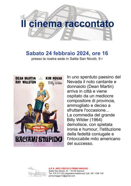 Il cinema raccontatato: Baciami, stupido!