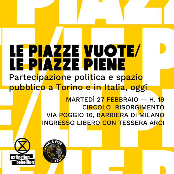 Le piazze vuote/le piazze piene