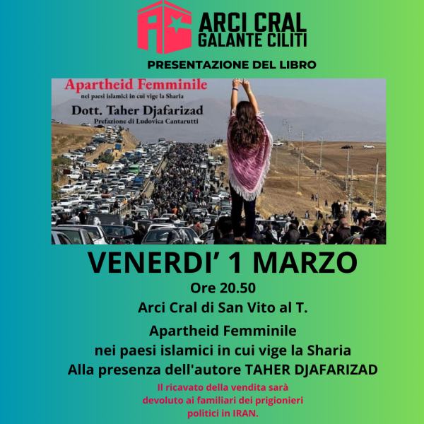 Presentazione del Libro “ Apartheid Femminili nei paesi islamici in cui vige la Sharia”