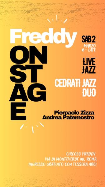 Freddy on Stage - Cedrati Jazz duo