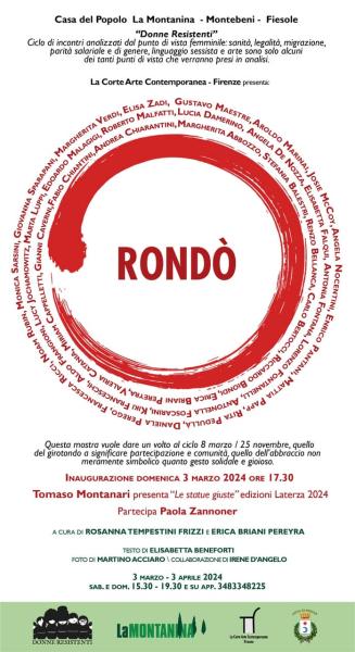 Domenica 3 Marzo - ore 17,30 Vernissage della Mostra RONDÒ / 37 ARTISTI