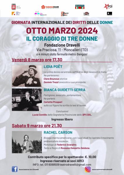 Otto marzo 2024 - Il coraggio delle donne