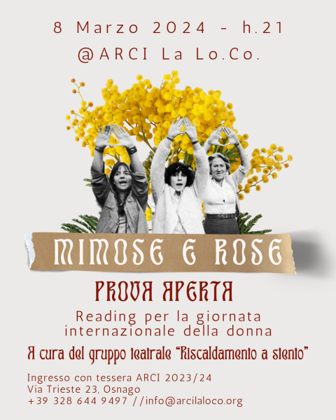 Mimose e rose - Prova aperta