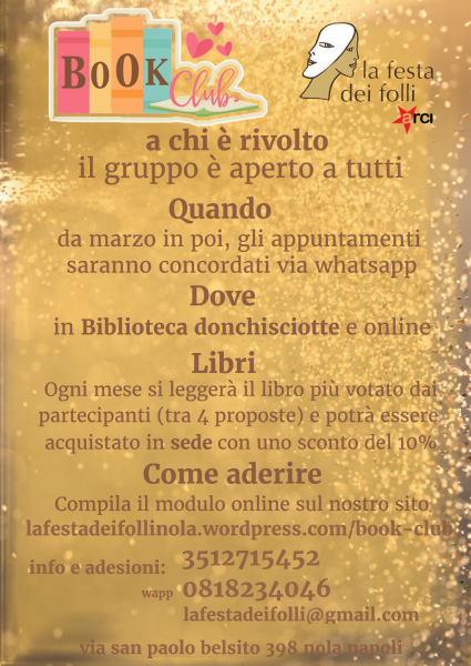 BOOK CLUB la festa dei folli