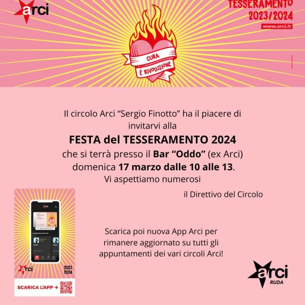 Festa Tesseramento Arci "Sergio Finotto"
