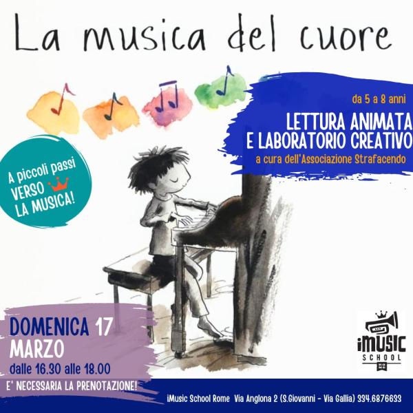 A piccoli passi verso la musica - Lettura animata e laboratorio creativo per bambin3