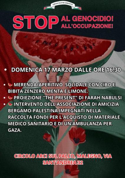 Stop al genocidio e all’occupazione