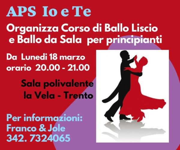 corso di ballo liscio e ballo da sala per principianti