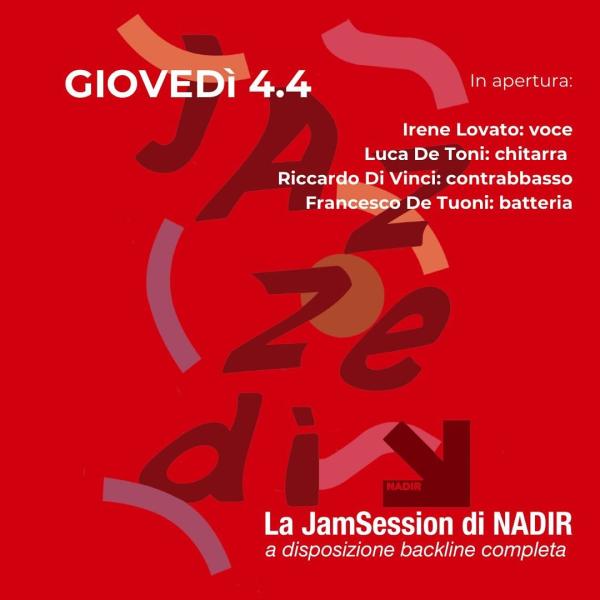 GIOVEDÌ 4 APRILE = JAZZEDÌ!