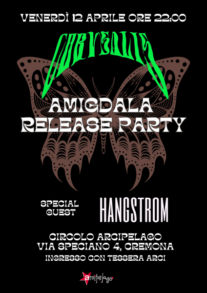 AMIGDALA RELEASE PARTY WITH SPECIAL GUEST HANGSTORM