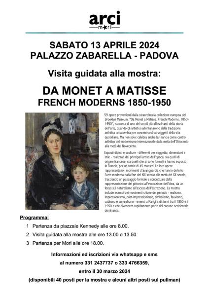 Mostra da Monet a Matisse,