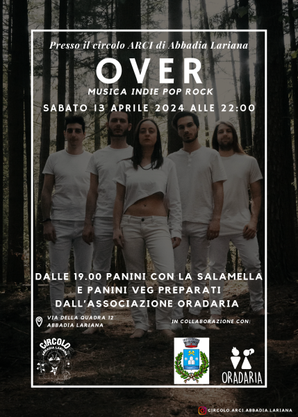 Musica live con la band Over