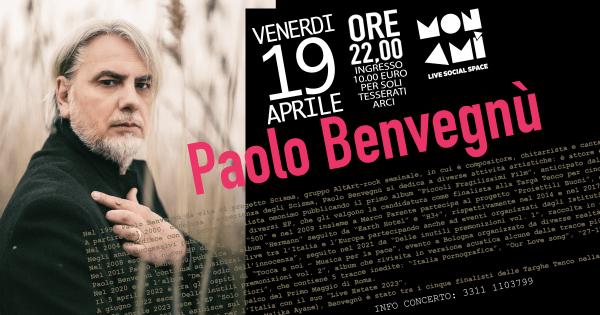 PAOLO BENVEGNU' con tutta la sua band