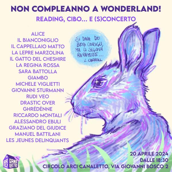 NON COMPLEANNO A WONDERLAND!  READING, CIBO... E (S)CONCERTO