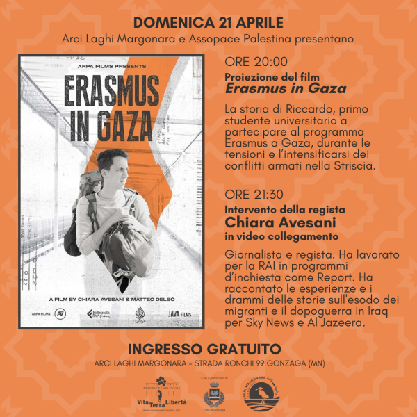 Proiezione del film "Erasmus in Gaza"