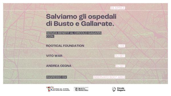 Concerto contro l'Ospedale Unico | Circolo Gagarin x Comitato per il Diritto alla Salute del Varesotto