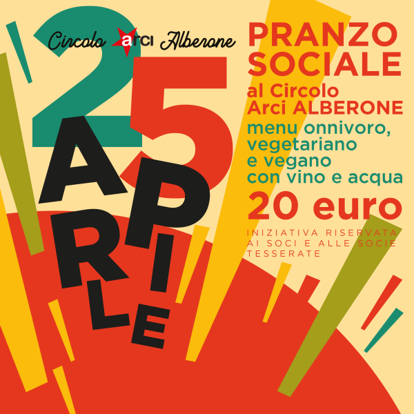 Pranzo del 25 Aprile al Circolo