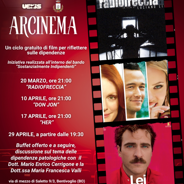 ARCINEMA Serata finale, discussione sul tema delle dipendenze patologiche