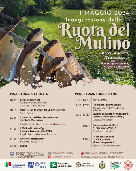 Inaugurazione della Ruota del Mulino