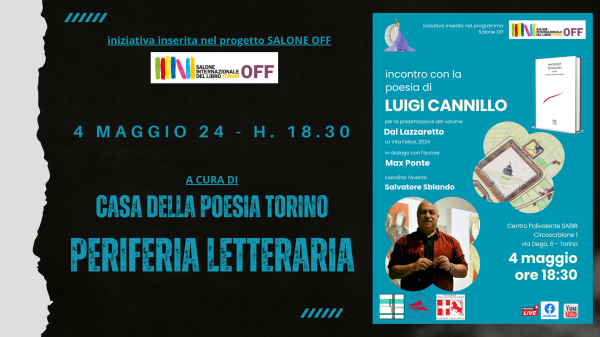 Incontro con la scrittura di Luigi Cannillo (Salone OFF 2024)