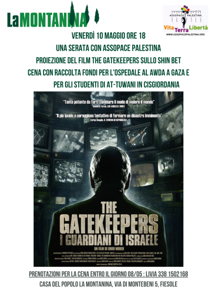 Venerdì 10 Maggio ore 18 - Una serata con Assopace Palestina