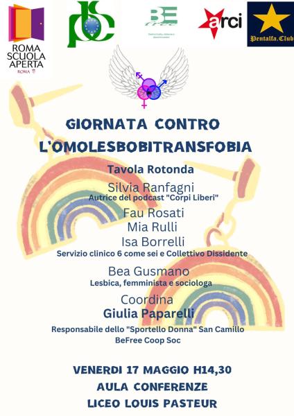 Giornata contro l’omolesbobitransfobia