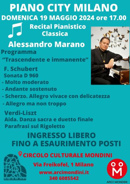 PIANO CITY MILANO Alessandro Marano Recital pianistico genere classica