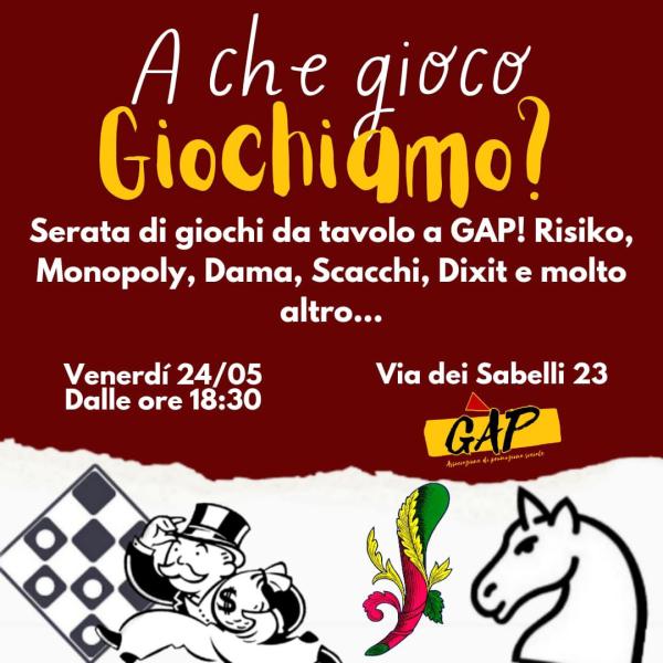 “A CHE GIOCO GIOCHIAMO? “