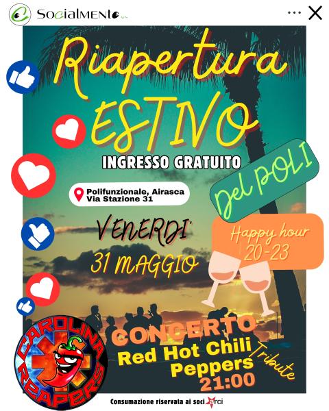 Concerto cover Red Hot Chili Peppers 🌶️