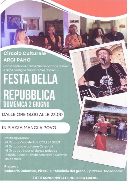 Festa della Repubblica con Arci Paho