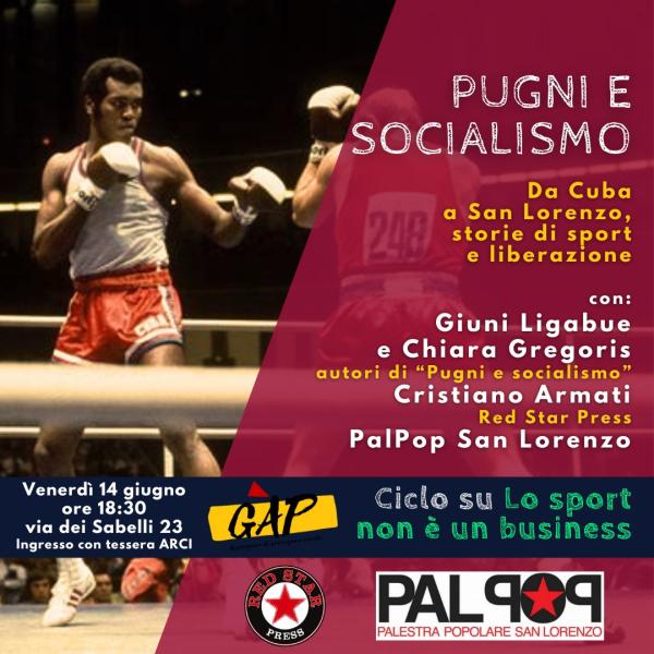 PUGNI E SOCIALISMO, da Cuba a San Lorenzo, storie di sport e liberazione.
