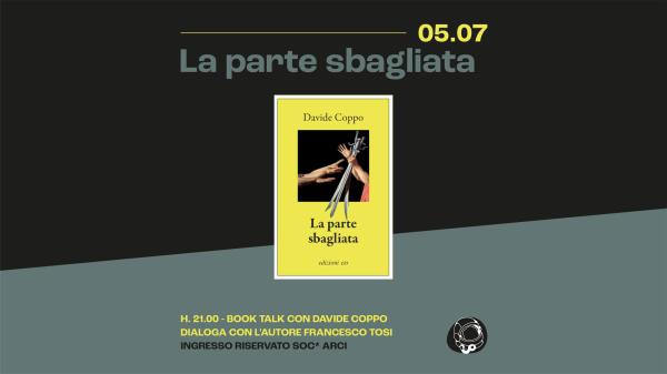 La Parte Sbagliata - Booktalk con Davide Coppo | Circolo Gagarin