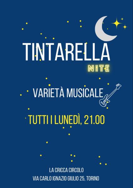 TINTARELLA NIGHT varietà musicale