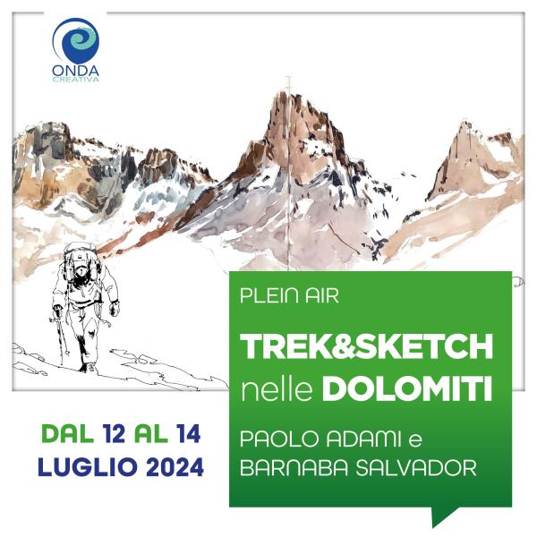 Trek&Sketch nelle dolomiti