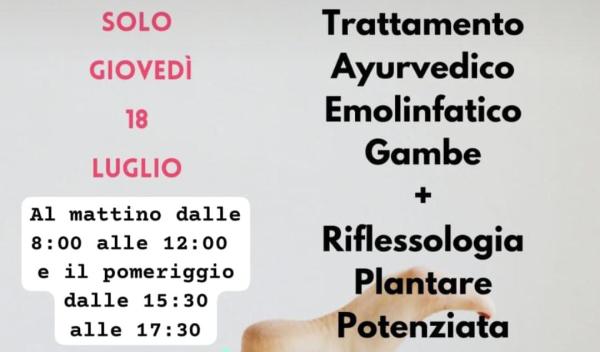 Giornata PROMO Ayurveda + riflessologia plantare!!!!