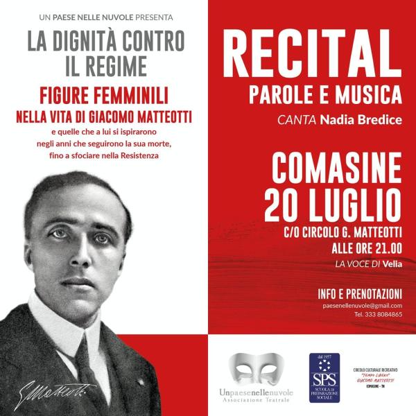 Recital parole e musica - "La dignità contro il regime"